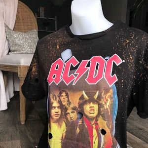 ACDC Distressed Graphic Tee
